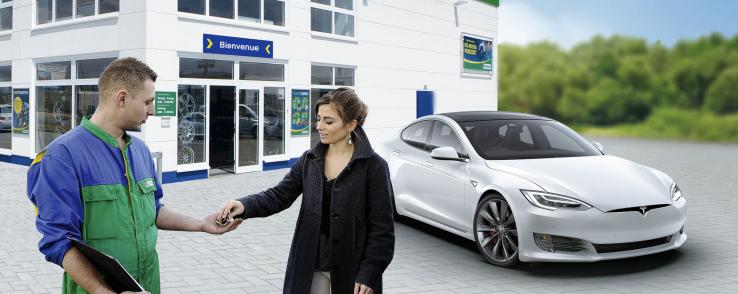Tesla partenaire Euromaster